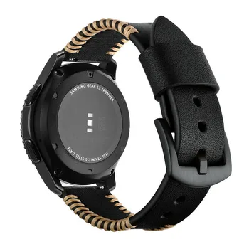 22MM Bandă de Piele Pentru Samsung Gear S3 Frontieră/Clasic 22mm Curea de Ceas Brățară Pentru Samsung Galaxy Watch 46mm Watchband