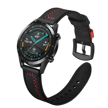 22mm curea de ceas Pentru Huawei watch GT 2-pro bratara Samsung Gear S3 Frontieră/Galaxy Watch 3 45mm 46mm amazfit ritm din piele Trupa
