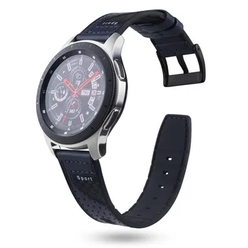 22mm Sport Curea pentru Samsung Galaxy Watch 3 Band 45mm 46mm Tenacitate Respirabil Piele+Bratara de Silicon pentru Viteze S3 Ceas Curea