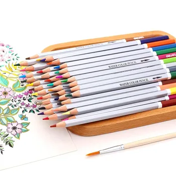24 36 48 72 lapis de cor profissional Creioane Colorate 72 De Creioane Acuarelă Plumb solubil în Apă, de Culoare Creion Set Rechizite