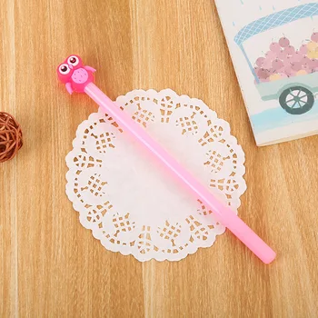 24 buc Desene animate cu jeleu de culoare silicon cap gel stilou drăguț de învățare papetărie creativă semnătura pen papetărie materiais escolar
