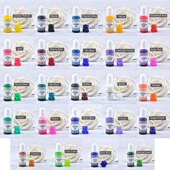 24 de Culori Rășină Epoxidică Pigment Lichid Rasina Epoxidica Vopsea Translucid Rășină Coloranți B36D