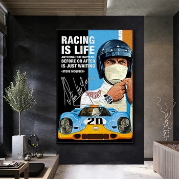 24 De Ore De La Le Mans 1970 Iunie Pe Panza De Imprimare Nordic Poster De Arta De Perete De Imagine Pentru Camera De Zi Acasă Decorare Fara Rama