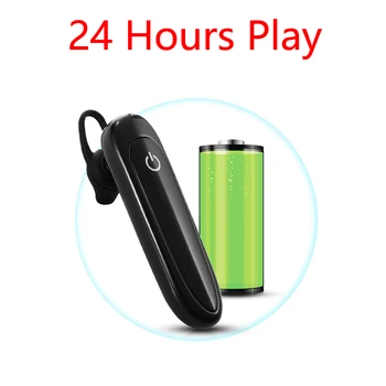 24 de Ore de Redare de Afaceri setul cu Cască Bluetooth Masina Casca Bluetooth Hands Free cu microfon la ureche-cârlig Căști fără Fir pentru iPhone xiaomi