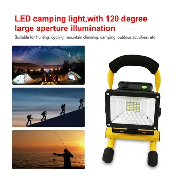 2400LM DUS Portabil Camping Lumina Reflectoarelor Far Reîncărcabilă Portabile Lumina de Lucru Felinar Portabil