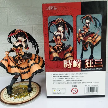 24cm Data Un Live Tokisaki Kurumi Figura de Acțiune Anime Coșmar Tokisaki Kurumi cu Pistol de Model de Colectie Figurina Papusa