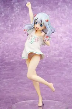24cm Eromanga Sensei Izumi Sagiri sexy zi de Vară, alb, fată de Desene animate Anime figurina PVC de Colectare de jucării