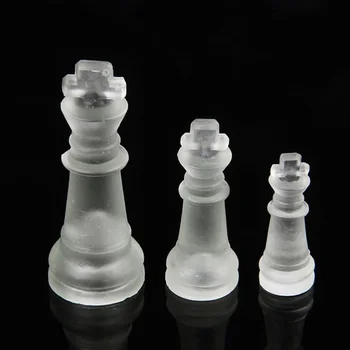 25*25cm sau 20*20cm Noi Cristal Solid Șah Cu Checker Bord Mat Si Sticla clara Joc Cadou 1 Set