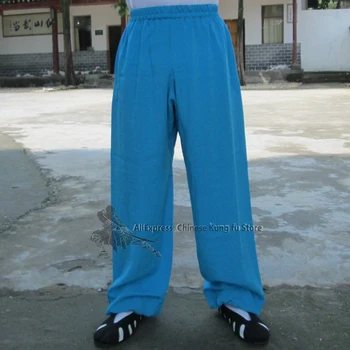 25 de Culori Moale Chineză Kung fu Pantaloni Shaolin Tai chi Wudang Formare Pantaloni Serviciu Personalizat Nevoie de Măsurători