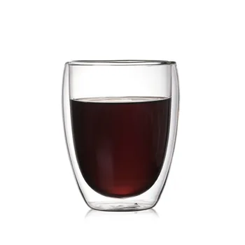 250/350/450ML Manual Rezistent la Caldura cu Perete Dublu de Sticla Bea Ceai lapte cafea Ceasca Izolate Clar Pahare Whisky Drinkware