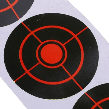 250pcs 3' Reactivă Stropi de Hârtie Obiective pentru Vânătoare, tir cu Arcul Săgeată Trage de Formare Accesorii Black & Red