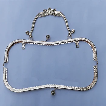 25cm dimensiuni Mari femei M forma sac de mână face inchizatoare metalica geanta cadru de accesorii hardware cu mâner 3pcs/lot