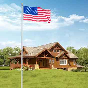 25ft Solemnă de Decorare în aer liber a Secțiunii Halyard Polul NE America Steag Steag Kit Pentru Ziua Națională Ziua Independenței