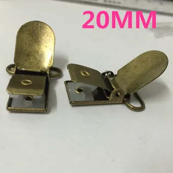 25pcs/mult 20mm Metal Bronz Antic Ton Cârlig copil Manechin Suport Suzeta Clipuri Suspensor Clip Suzeta clipuri pentru panglică