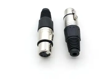 25PCS XLR de sex Feminin 5 Pini de Lipire ADAPTOR pentru Cablu pentru Microfon