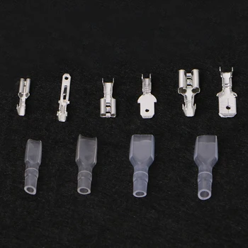 270Pcs Feminin & Masculin Spade Conectori de Sârmă de Sertizare Terminale Set 2.8 mm 4.8 mm 6,3 mm