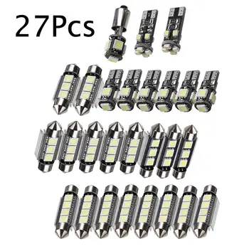 27PCS / Set Auto de Înaltă Calitate, Interior Alb Lumina LED-uri Becuri Mini Kit de 6000K Accesorii Auto Pentru Mercedes Benz E Class W211 02-08