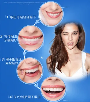 28PCS/14Packs Dinți Benzi de Albire Gel Alb Dinte Dentare kit de Igienă Orală Îngrijire Benzi Dentare Albire Instrumente