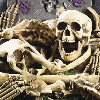 28pcs/set Craniu Schelet de Oase Decor de Halloween Casa Bantuita Spookiest Scena Cimitir, elemente de Recuzită