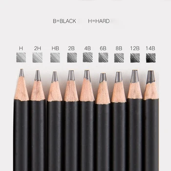 29Pcs Schiță Creion Set Profesional Schiță Desen Cărbune Kit Lemn Creioane Set Pentru Pictor Elevii Școlii de Artă
