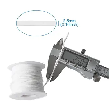 2mm 3mm Plat Rotund Masca Banda Elastica Coarda Întinde Cablul de Fibra Șir Curea Curea Reglabilă pentru Clema Haine DIY Meșteșug