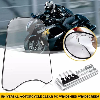 2Mm Grosime Universal Motocicleta Parbriz Windsn Clar Deflector de Vânt Scut Clar