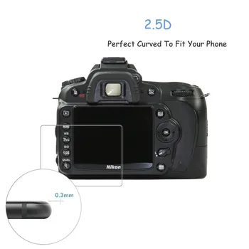 2Pack Pentru Nikon D7000 D90 0,3 mm 9H 2.5 D Clar Temperat Pahar Ecran Protector Camere Digitale SLR LCD Piele Guard Film