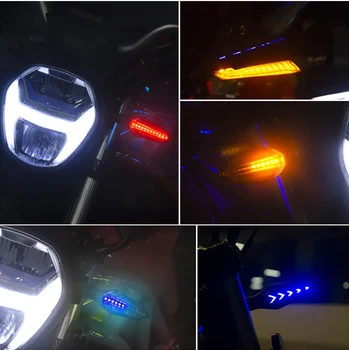 2pc 12 LED-uri de Semnalizare Motocicleta Semnale Rândul său, Lumina PENTRU dtr 125 yamaha honda vt 600 de Ducati 1098 KTM duke 200 vespa px piese