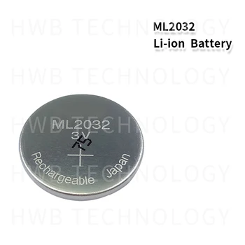 2PC Nou Original ML2032 3V baterie Reîncărcabilă litiu celule buton baterii buton (ML2032)