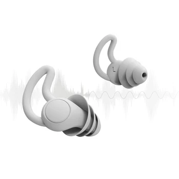 2Pc Spumă Moale Dopuri de Urechi Conice de Călătorie Somn de Reducere a Zgomotului Sunet de Prevenire a Dormit Liniștită Ajutor Nu vătăma Auzul Ureche Plug