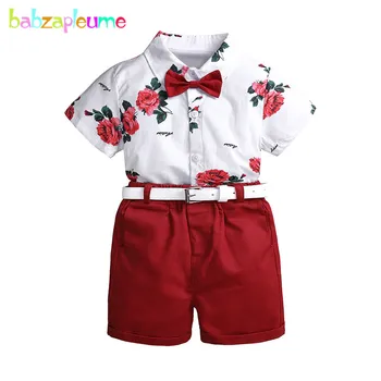 2Piece 2-7ani Copil Haine de Vară de Moda cu Maneci Scurte pentru Copii Tricou+pantaloni Scurți Copilul Costum Pentru Copii Îmbrăcăminte pentru Băieți Set BC1836