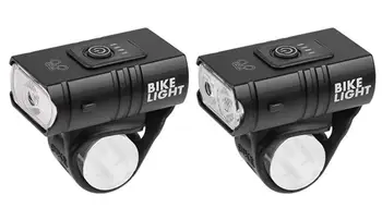 2T6 Orbire Biciclete Lumina de Încărcare USB Built-in Baterie Cu Putere de Afișare Lumină Biciclete de Echitatie Lumina Impermeabil Bicicleta Lanterna