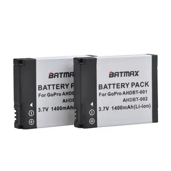 2X Baterie 1400mAh + LED Incarcator USB pentru GoPro HD Hero 1 2 Hero1 Hero2 Motorsports Surf în aer liber 960 AHDBT-001 AHDBT-002