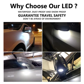 2X LED Partea de Sub Oglinda Lămpi Baltă de Lumină Pentru Toyota Sequoia Tundra Pentru Mercury Montego Sable Pentru Lincoln MKZ T S X E U326