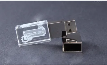 2ydream (10buc gratuit logo-ul) flash crystal USB 2.0 flash drive 4GB 8GB 16GB 32GB 64GB USB FLASH DRIVE