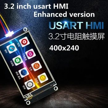 3.2 inch touch TFT cu un GPU USART HMI imagine ecran de configurare font de serie versiunea Chineză 400*240 place modelul NX4024T032