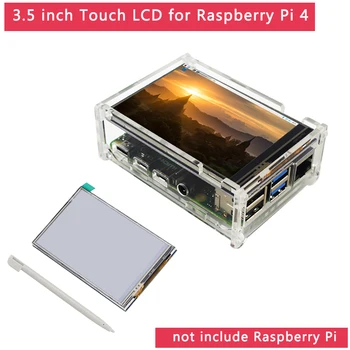 3.5 inch Raspberry Pi 4 Model B cu Ecran Tactil 480x320 LCD opțional 5/50FPS| Acrilic Caz pentru Raspberry Pi 4