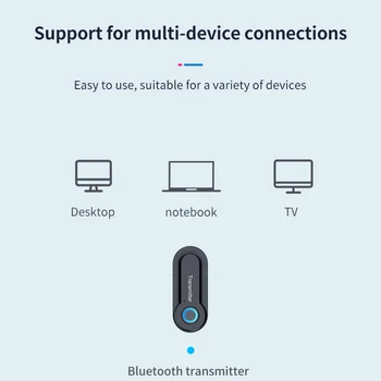 3.5 MM Audio Bluetooth Transmițător TV adaptor Bluetooth Wireless Audio Stereo Bluetooth Transmițător Adaptor pentru Difuzoare TV