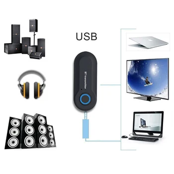 3.5 MM Audio Bluetooth Transmițător TV adaptor Bluetooth Wireless Audio Stereo Bluetooth Transmițător Adaptor pentru Difuzoare TV