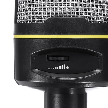 3.5 mm Emisie Microfon cu Condensator cu Trepied Înregistrare Condensator Microfon pentru PC Suitabile Pentru Webcasting Audio Întâlnire