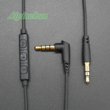 3.5 mm la 3.5 mm Îndoire Jack Audio AUX Cable Cablu Cu Microfon Controler de Volum pentru Masina/Căști/Difuzor pentru iPhone, Samsung, Xiaomi