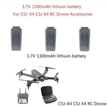 3.7 V, 1300MAH Baterie Pentru CSJ-X4 CSJ X4 4K, 1080P WIFI FPV RC Drone CSJ-X4 CSJ X4 baterie X4 Accesorii