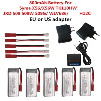 3.7 V 800mAh Baterie pentru Syma X54HC X54HW X56W TK110HW JXD509/509w/509g/WL V686 H12C RC Quadcopter Piese de Schimb, Accesorii