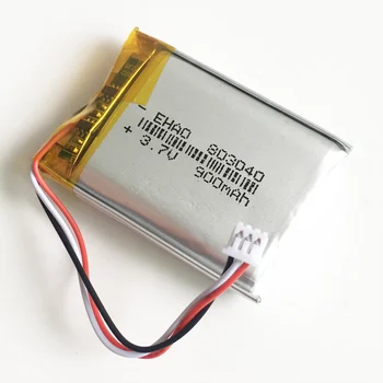 3.7 V 900mAh Litiu-Polimer LiPo Baterie Reîncărcabilă cu JST 1.25 mm 3pin conector Pentru MP3 PAD camera GPS laptop 803040