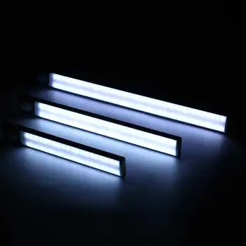 3 Culori Estompat PIR CONDUS Mișcare Senzor de Lumină USB Reîncărcabilă Dulap Dulap Pat Lampă cu LED-uri Sub Cabinetul Lumina de Noapte