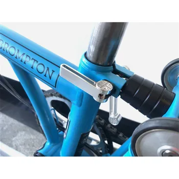 3 culori Pliere Biciclete Aluminiu Seatpost Clip Cârlig pentru brompton bicicleta BMX Seatpost Clemă Usoare