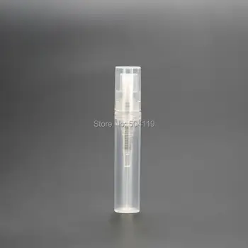 3 ml de unică folosință din plastic sticlă plictisitoare poloneză transluciditate Eșantion pulverizator sticla de parfum