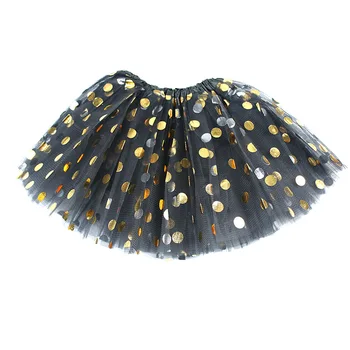 3-straturi de Bronzare Plasă de Lolita Fusta 2020 Fete pentru Copii Rochie de Bal Dans Haine Dot Dantela Copiilor Fata de Scoala de Moda Fuste Costum