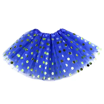 3-straturi de Bronzare Plasă de Lolita Fusta 2020 Fete pentru Copii Rochie de Bal Dans Haine Dot Dantela Copiilor Fata de Scoala de Moda Fuste Costum