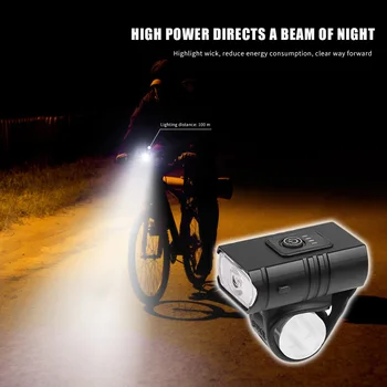 3 Viteze USB Reîncărcabilă Mountain Bike Faruri 10W 500LM T6 LED-uri Faruri de Bicicletă MTB Ghidon Bicicleta Lumini Fata Dropshipping